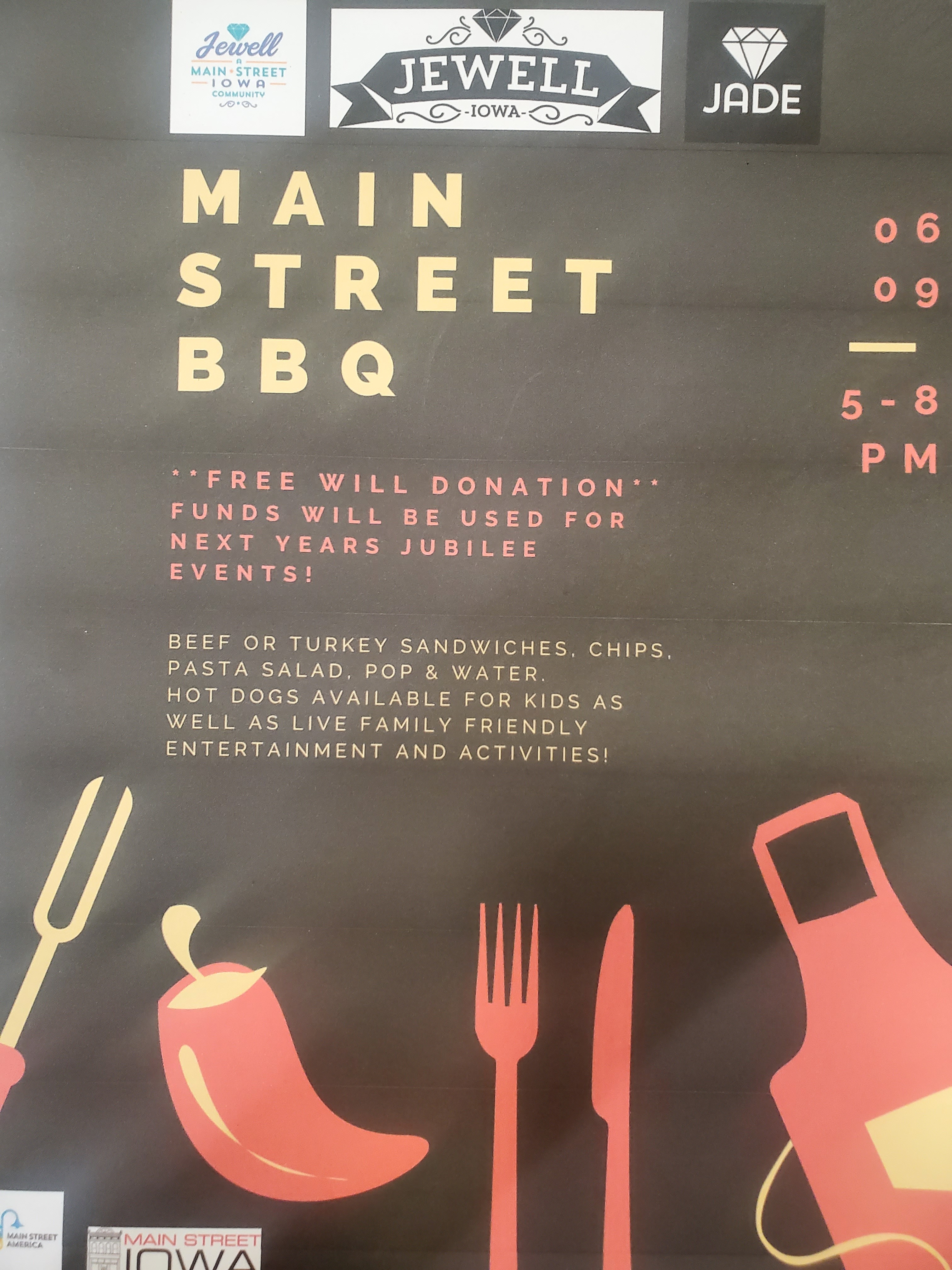 Main Street BBQ flyer